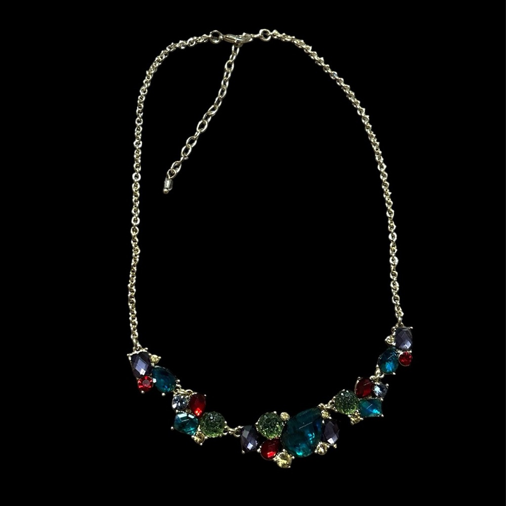 Napier Multicolor Crystal Statement Necklace - image 1